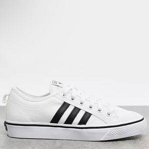 adidas Originals Nizza trainers in white and black